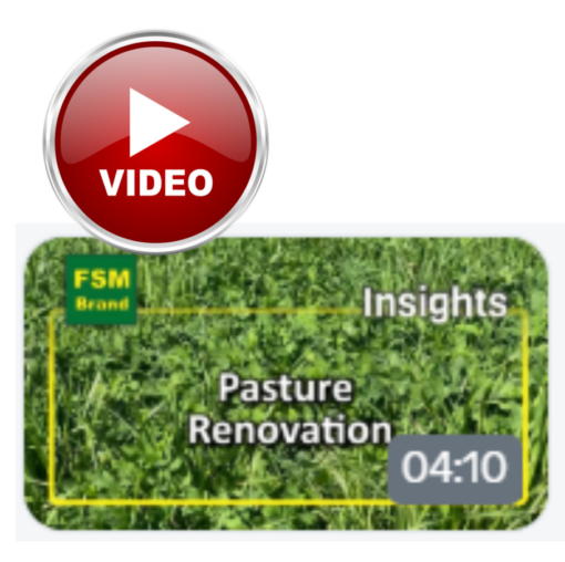 Video... Pasture Renovation